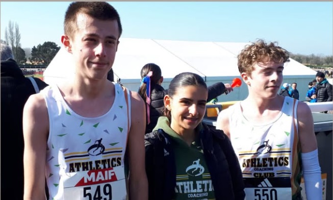 Quentin, Marie et Eliott aux championnats de France de Cross