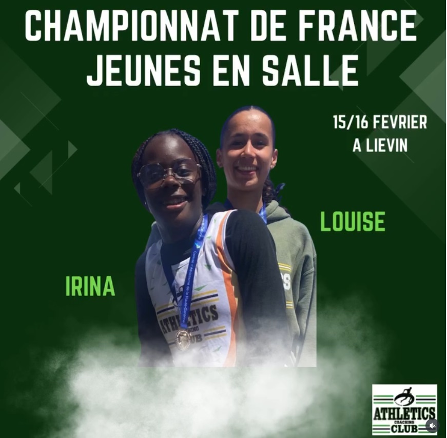 Irina et Louise aux championnats de France en salle